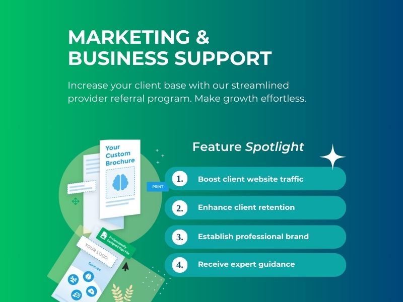 NewMind's Marketing and Business Support program provides neurofeedback success.